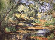 Paul Cezanne of the river through the woods Germany oil painting artist